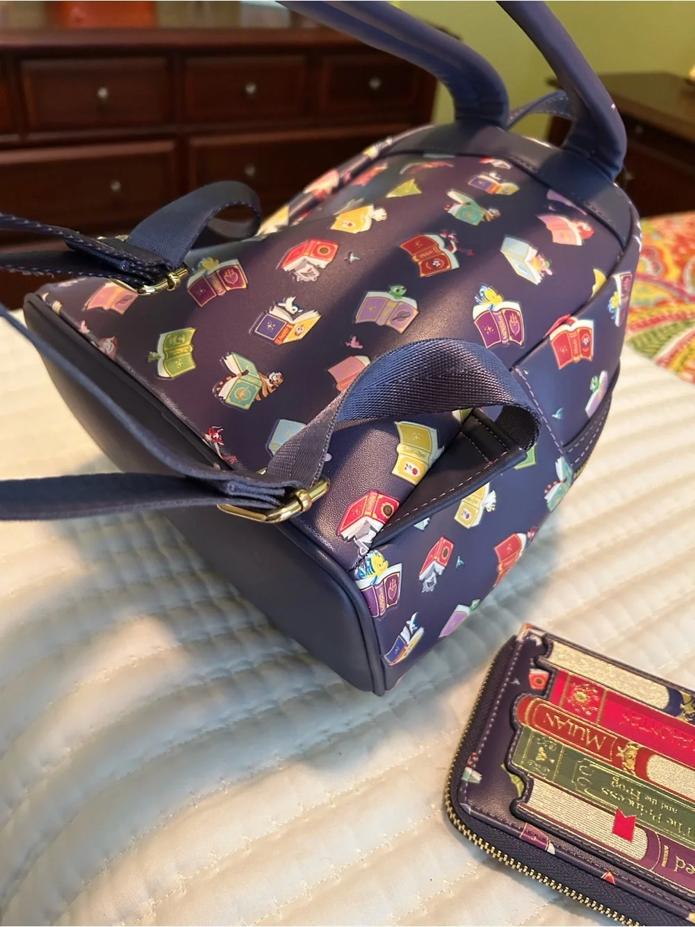 Disney Loungefly Princess Storybook Backpack and Wallet Set
